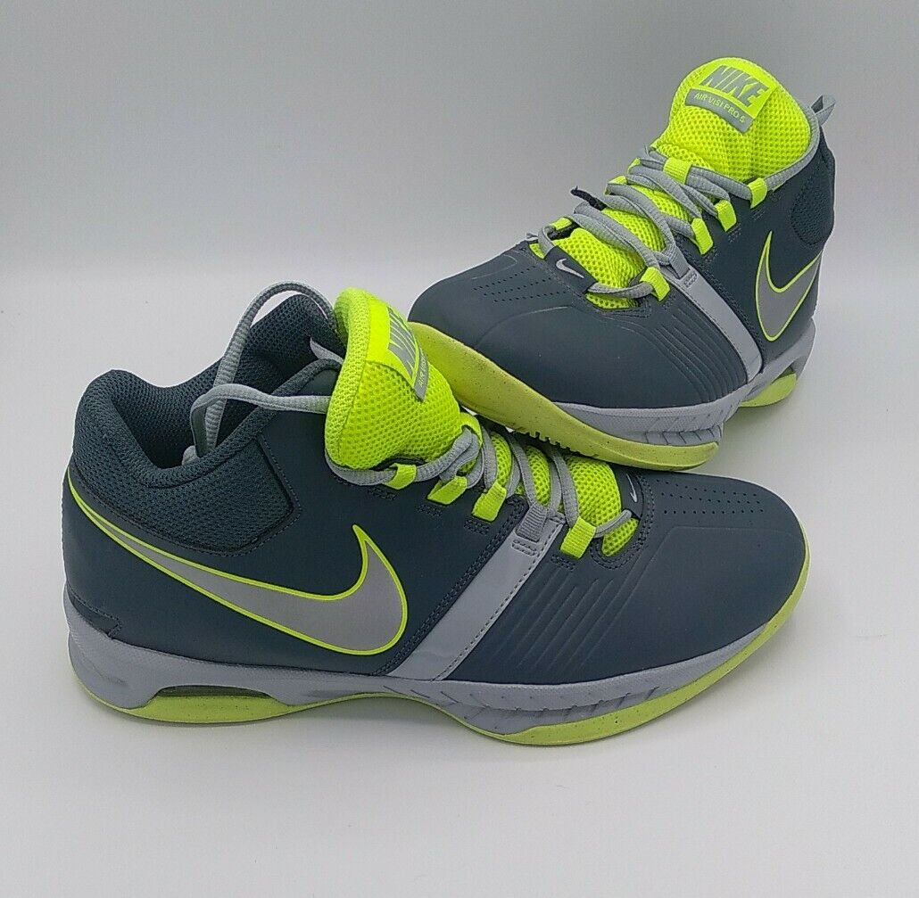 Nike Air Visi Pro V Erkek Basketbol Ayakkabısı Gri sarı