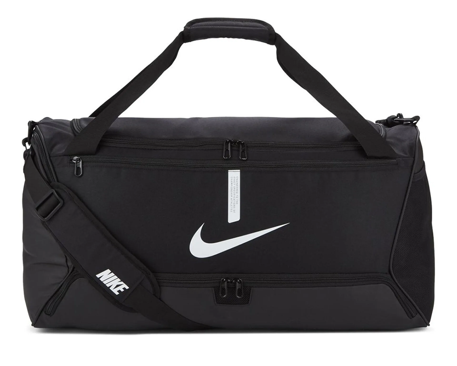 Nike CU8090-010 Nk Acdmy Team M Duff Unisex Spor Çanta Siyah Beyaz