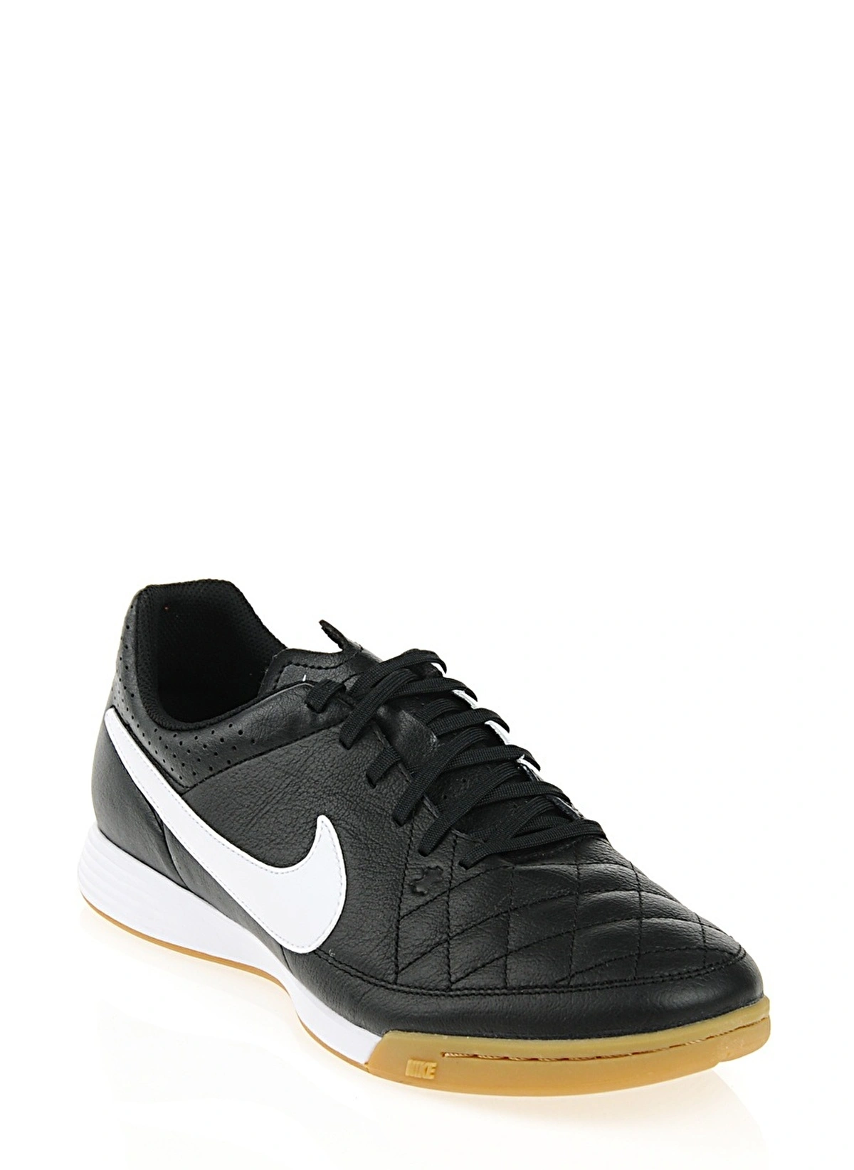 Nike Tiempo Genio Leather IC Erkek Futbol Ayakkabısı Siyah Sarı