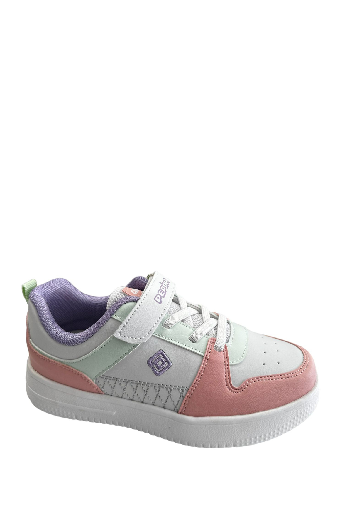 Pepino 1603 Cırtlı Kız Çocuk Sneaker Beyaz