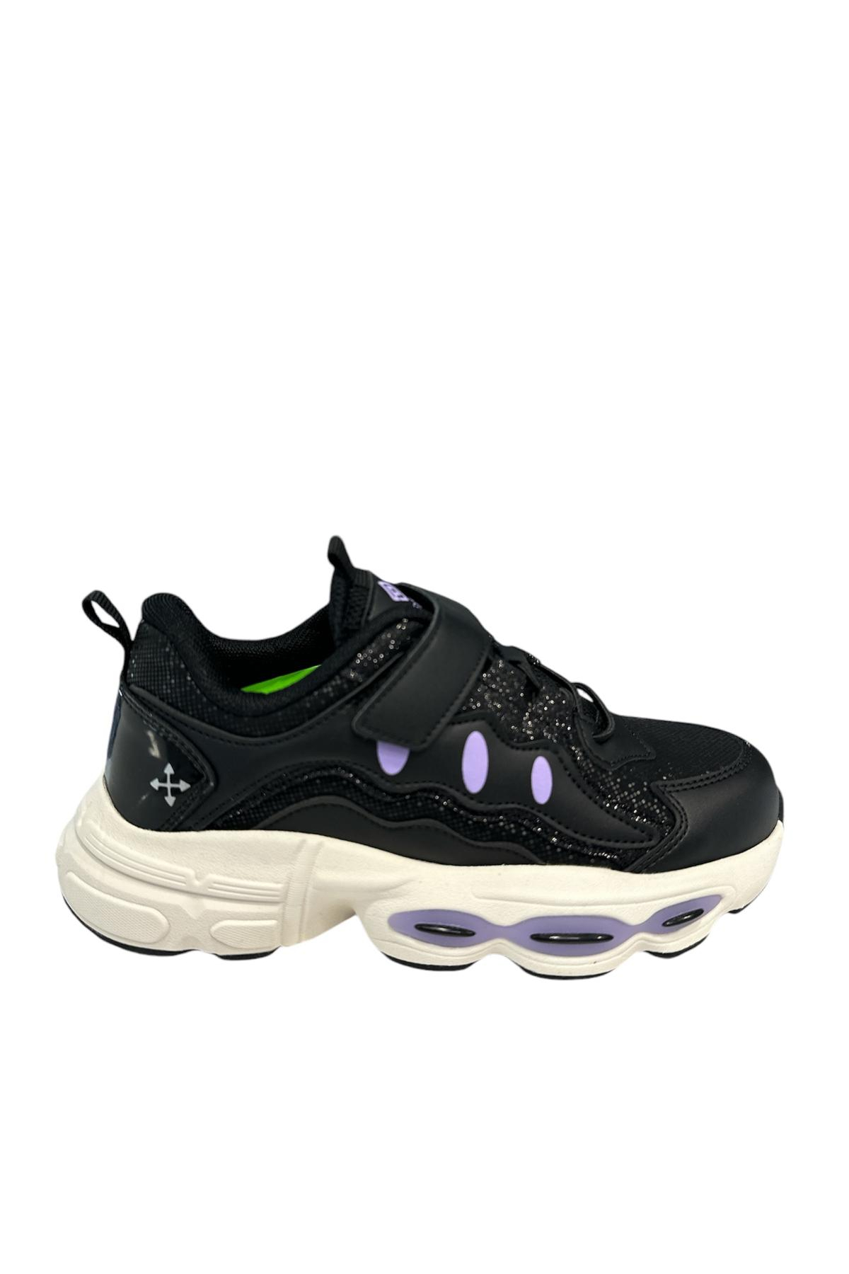 Pepino FK24-1751 Kız Çocuk Spor Ayakkabı Siyah Mor
