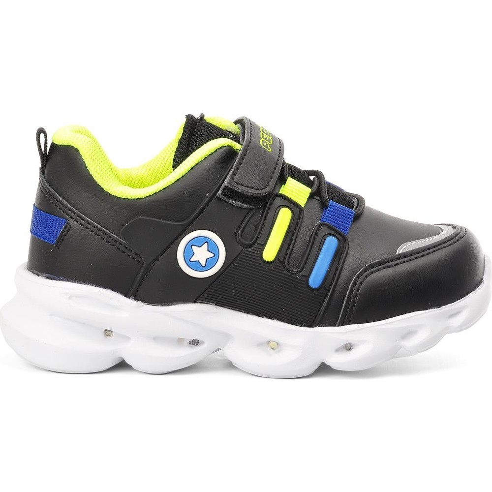Pepino Kids PK22-1352 Patik Çocuk Spor Ayakkabı Siyah Sarı