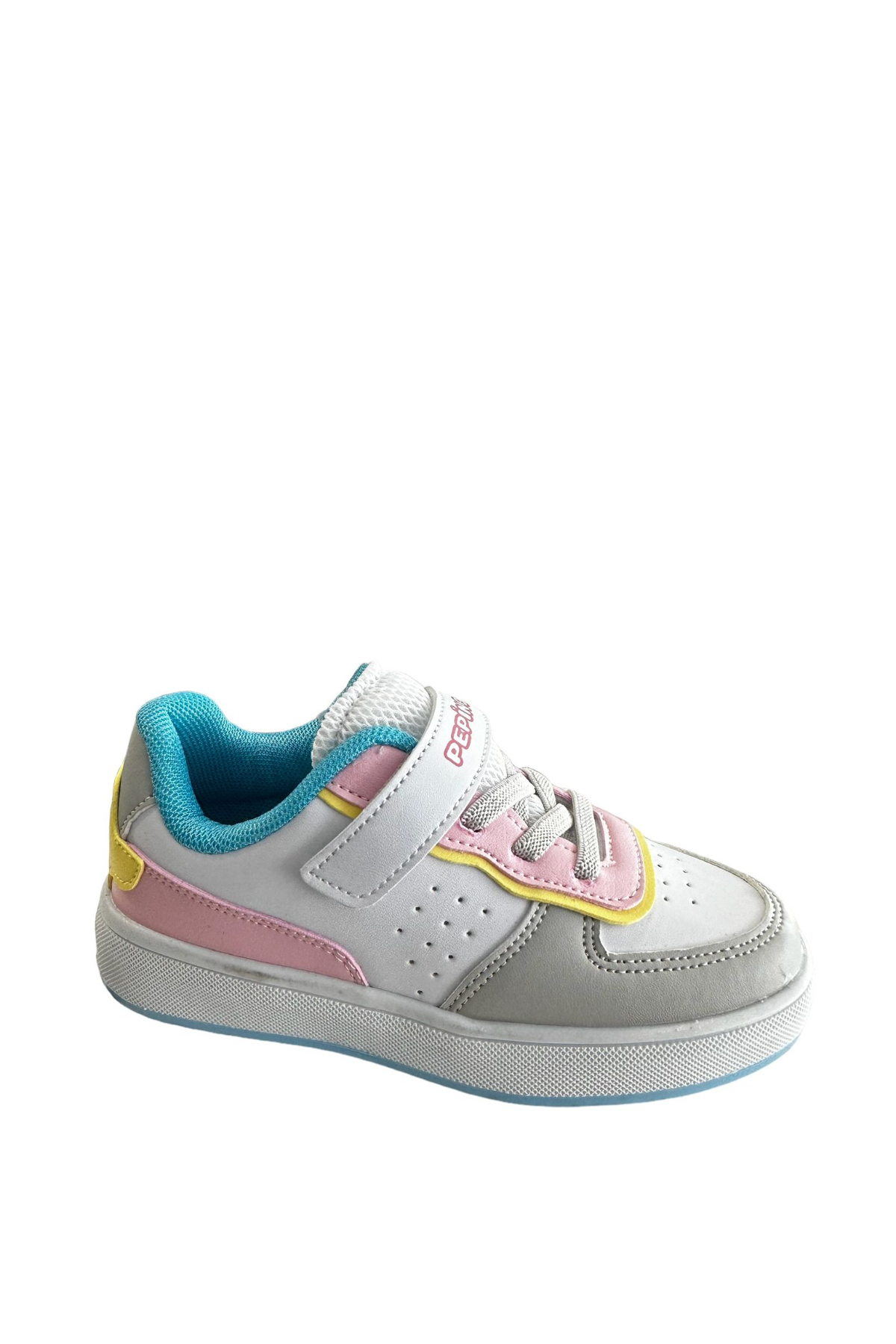 Pepino PY23-964 Beyaz Pembe Turkuaz Kız Çocuk Spor Ayakkabı Beyaz Pembe