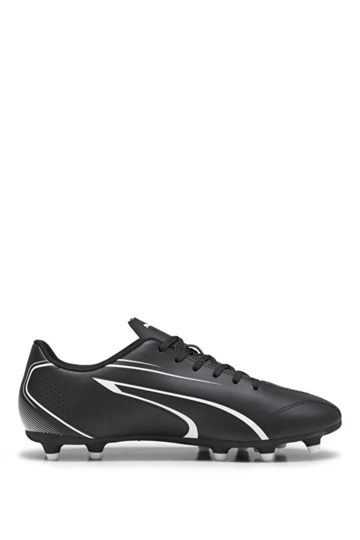 Puma 107483 01 VITORIA FG/AG Erkek Krampon Siyah Beyaz