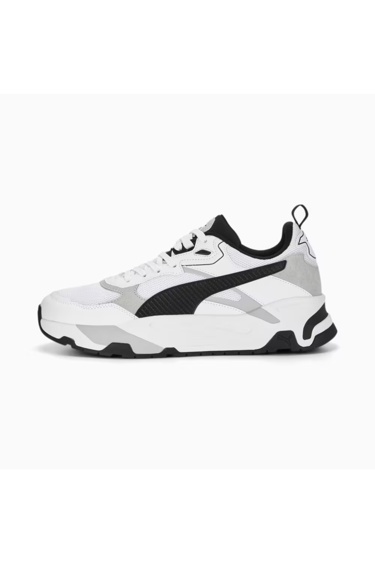 Puma 389289 01 Trinity Erkek Spor Ayakkabısı Beyaz Siyah