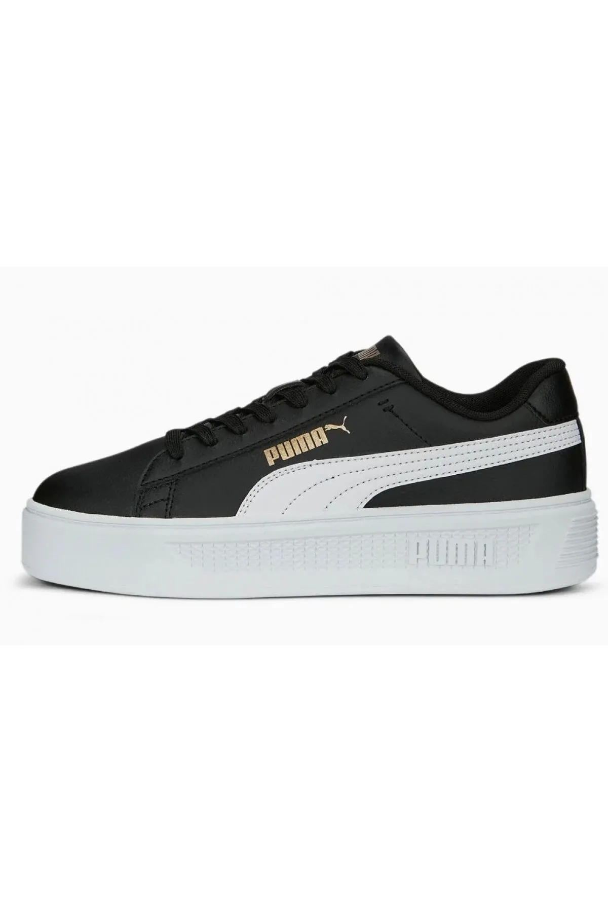 Puma 390758 02 Smash Platform V3 Kadın Sneaker Siyah Beyaz