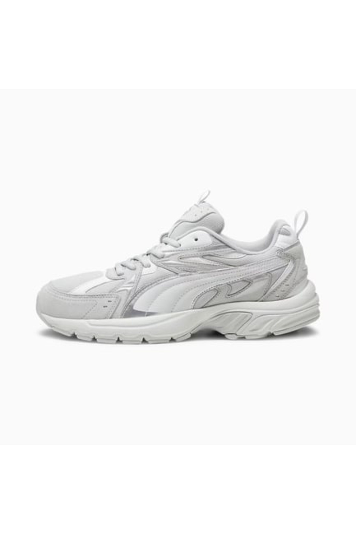 Puma 393489 02 Milenio Tech Suede Kadın Yürüyüş Ayakkabısı Gri beyaz