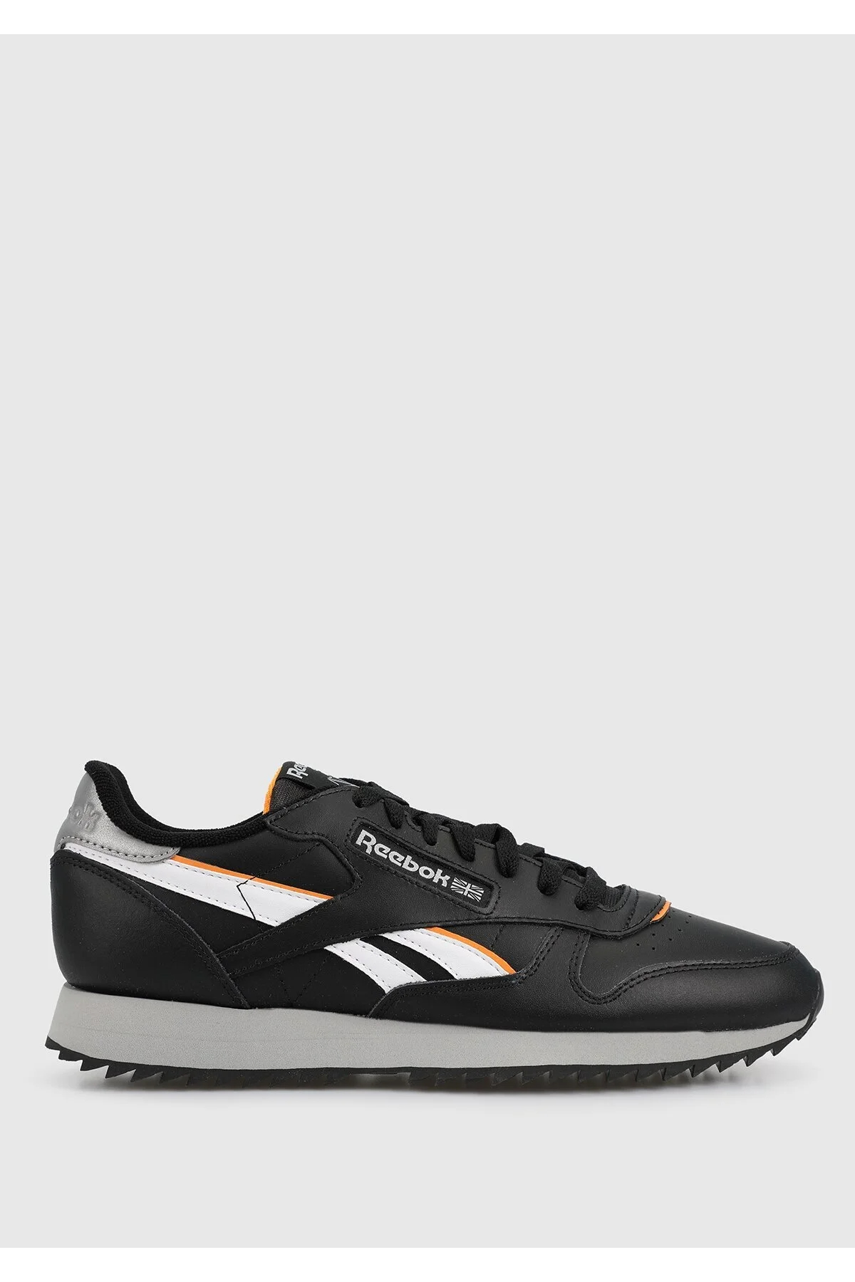 Reebok 100032768 CLASSIC LEATHER RIPPLE Erkek Günlük Spor Ayakkabı Siyah Beyaz