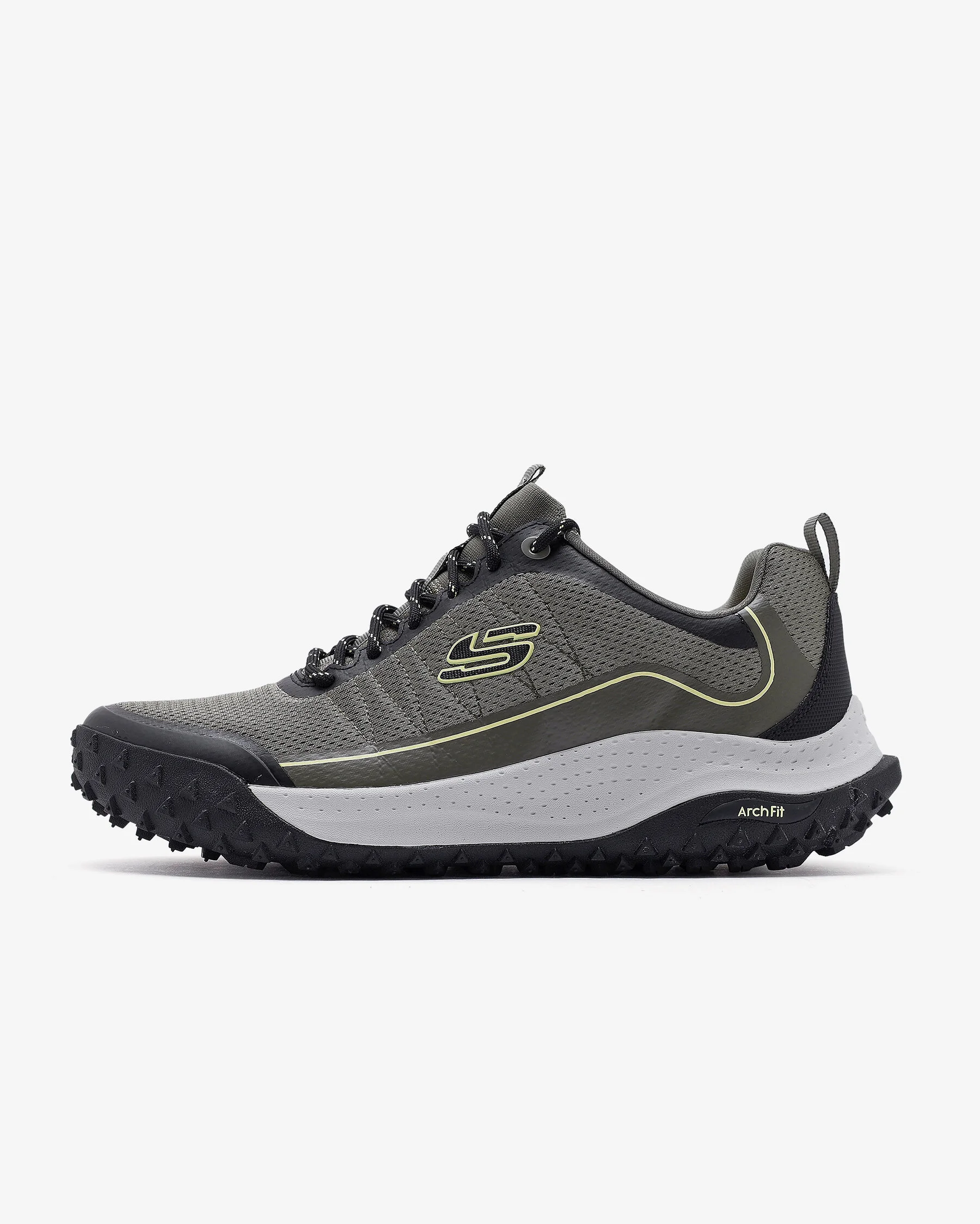 Skechers 237603/OLBK ARCH FIT SWIFT TRAIL Erkek Outdoor Ayakkabı Haki yeşil