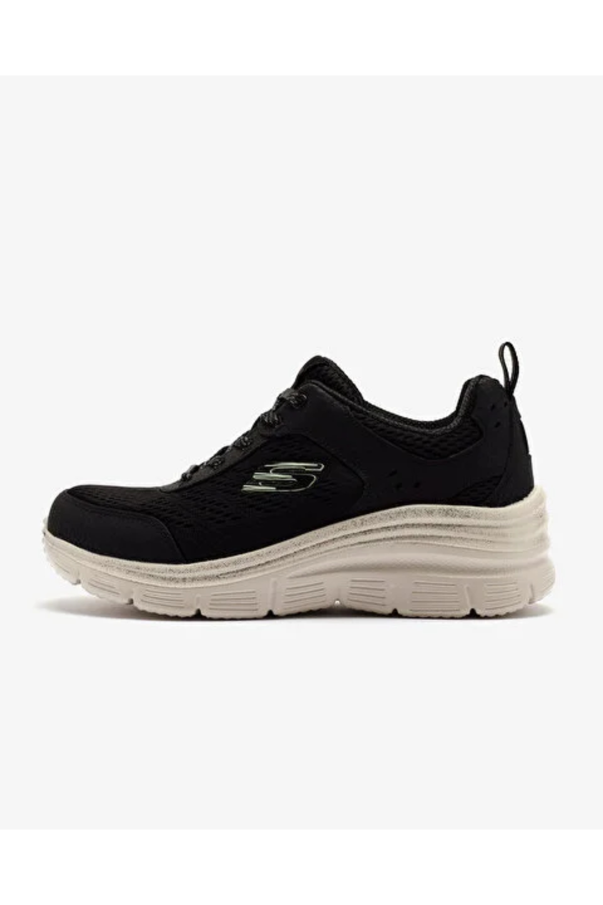 Skechers 896294TK BKGD FASHION FIT  Kadın Spor Ayakkabısı Siyah Beyaz