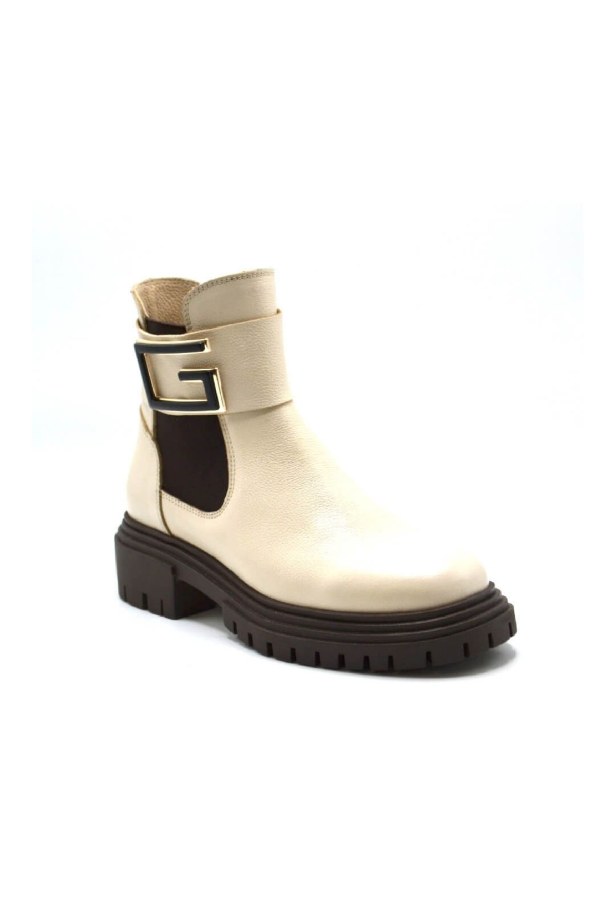 Venüs 2253852K Kadın Deri Bot bej