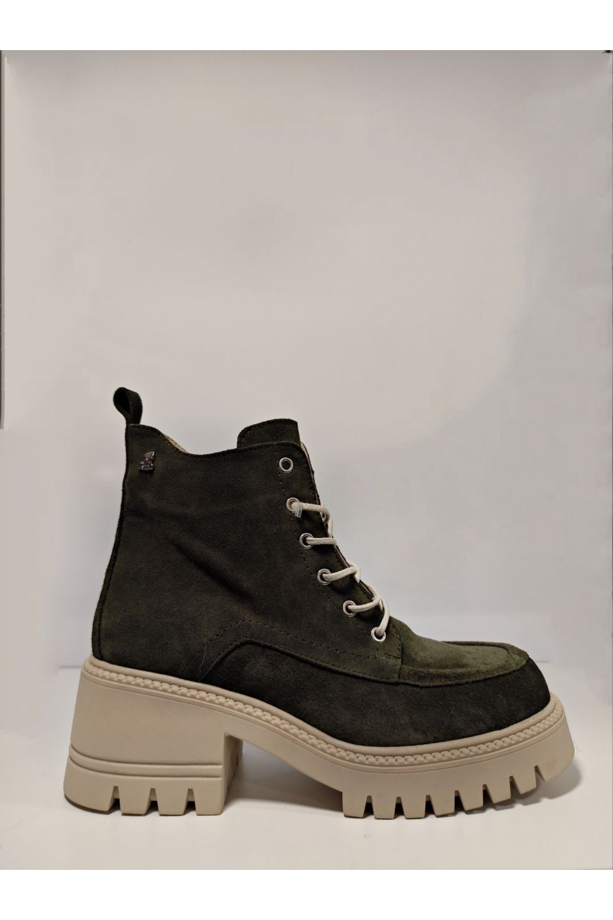 Venüs 2353302K Kadın Deri Bot yeşil bej
