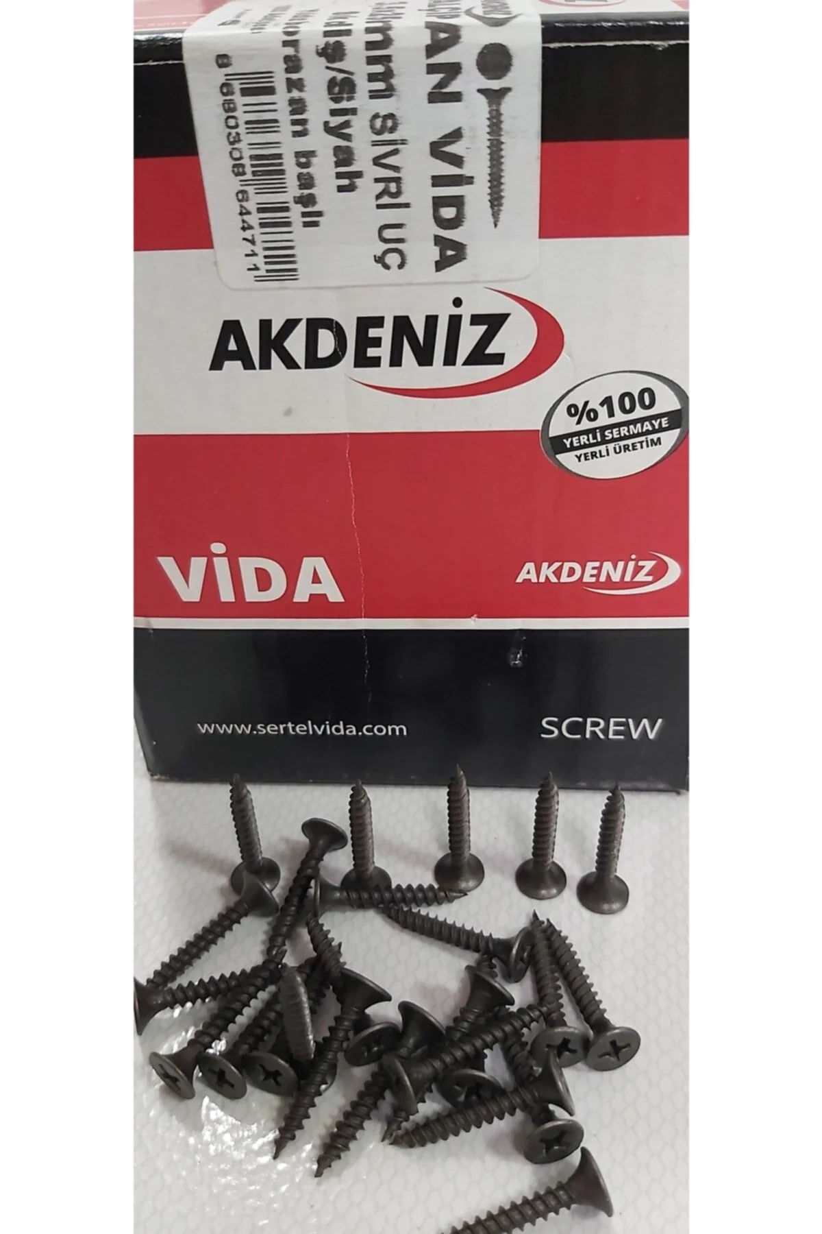 AKDENİZ AHŞAP YILDIZ VİDA 5 X 50  PK.200