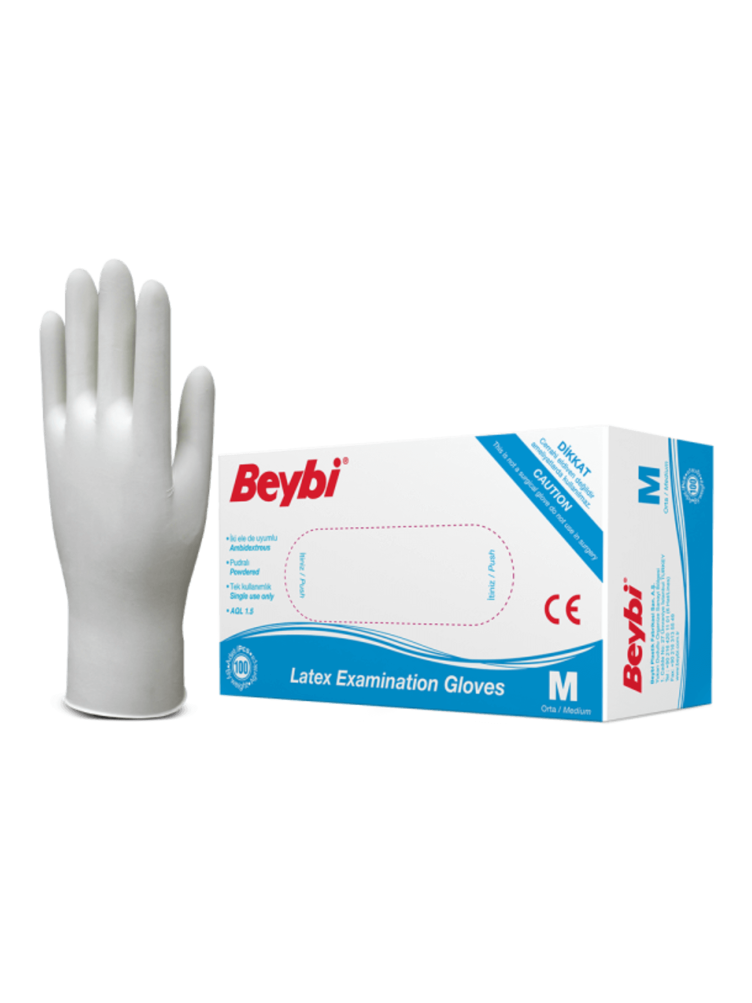 BEYBİ LASTİK MUAYENE ELDİVENİ LARGE