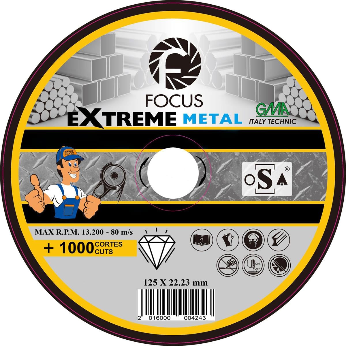 FOCUS EXTREME ELMAS METAL 125 MM