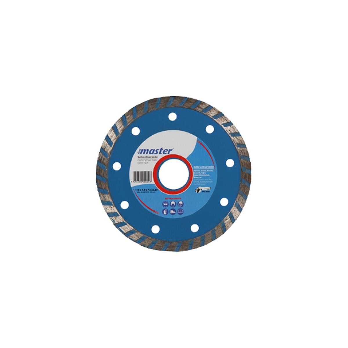 MASTER ELMAS TEPSİ 115 MM DÜZ MAVİ
