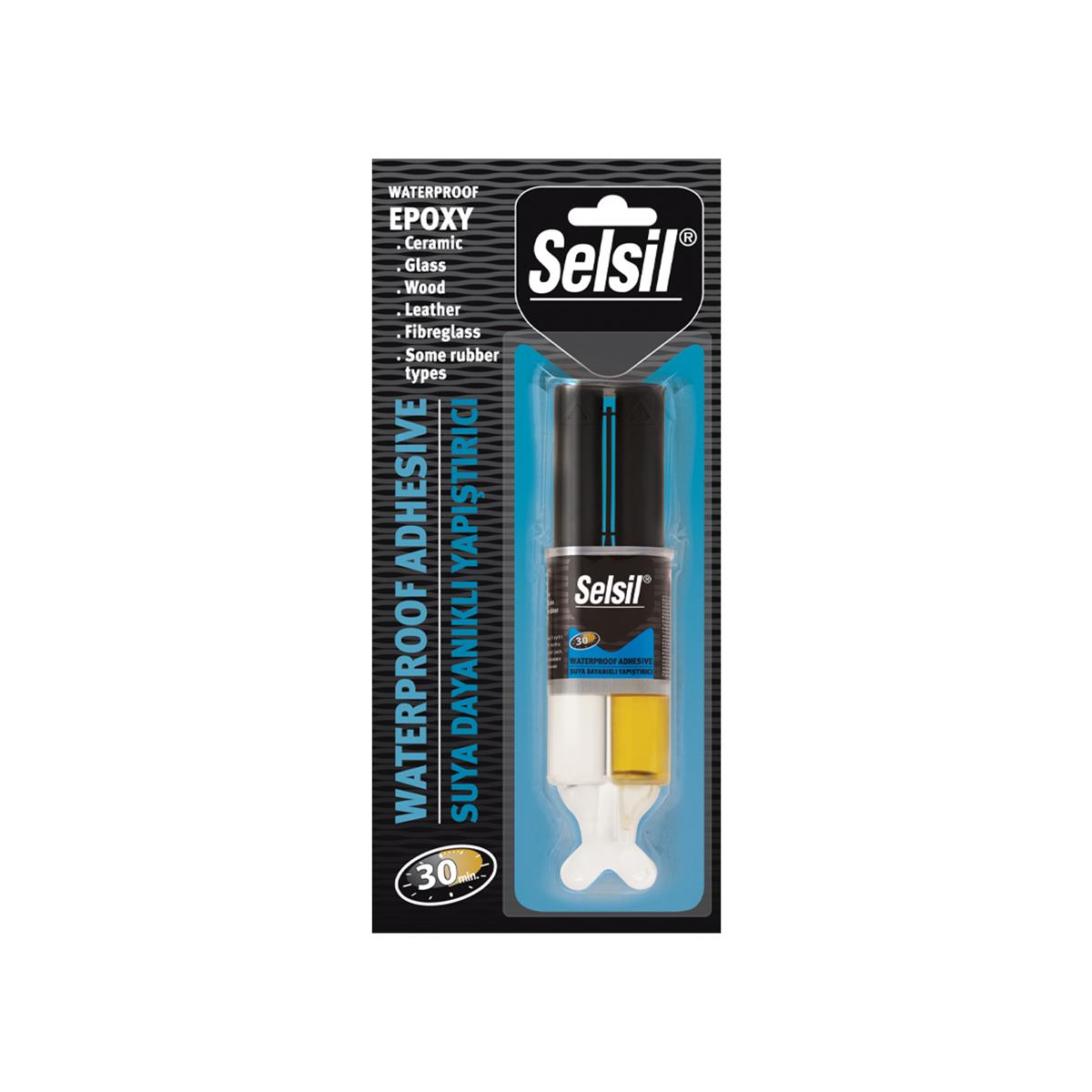 SELSİL WATERPROOF EPOKSİ YAPIŞTIRICI ŞİRİNGA 28GR