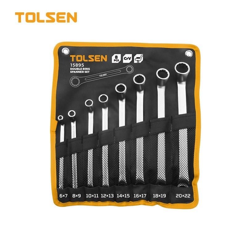 TOLSEN 8 PRÇ. BOLİONO ANAHTAR SETİ DERİ STANDLI