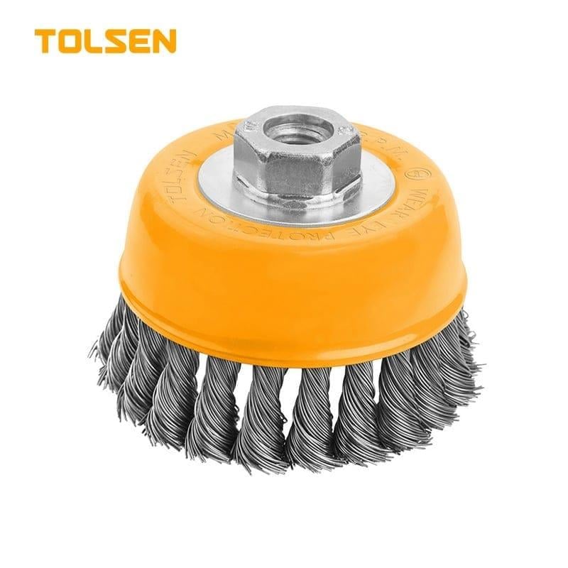 TOLSEN ÇANAK TEL FIRÇA KALIN 125 MM  