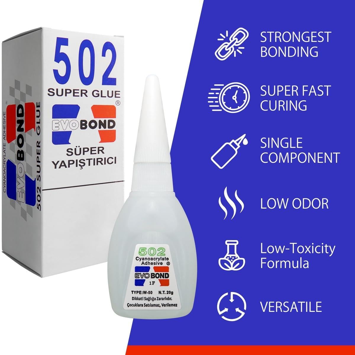 EVOBOND 502 SÜPER JAPON YAPIŞTIRICI SUPER GLUE 502