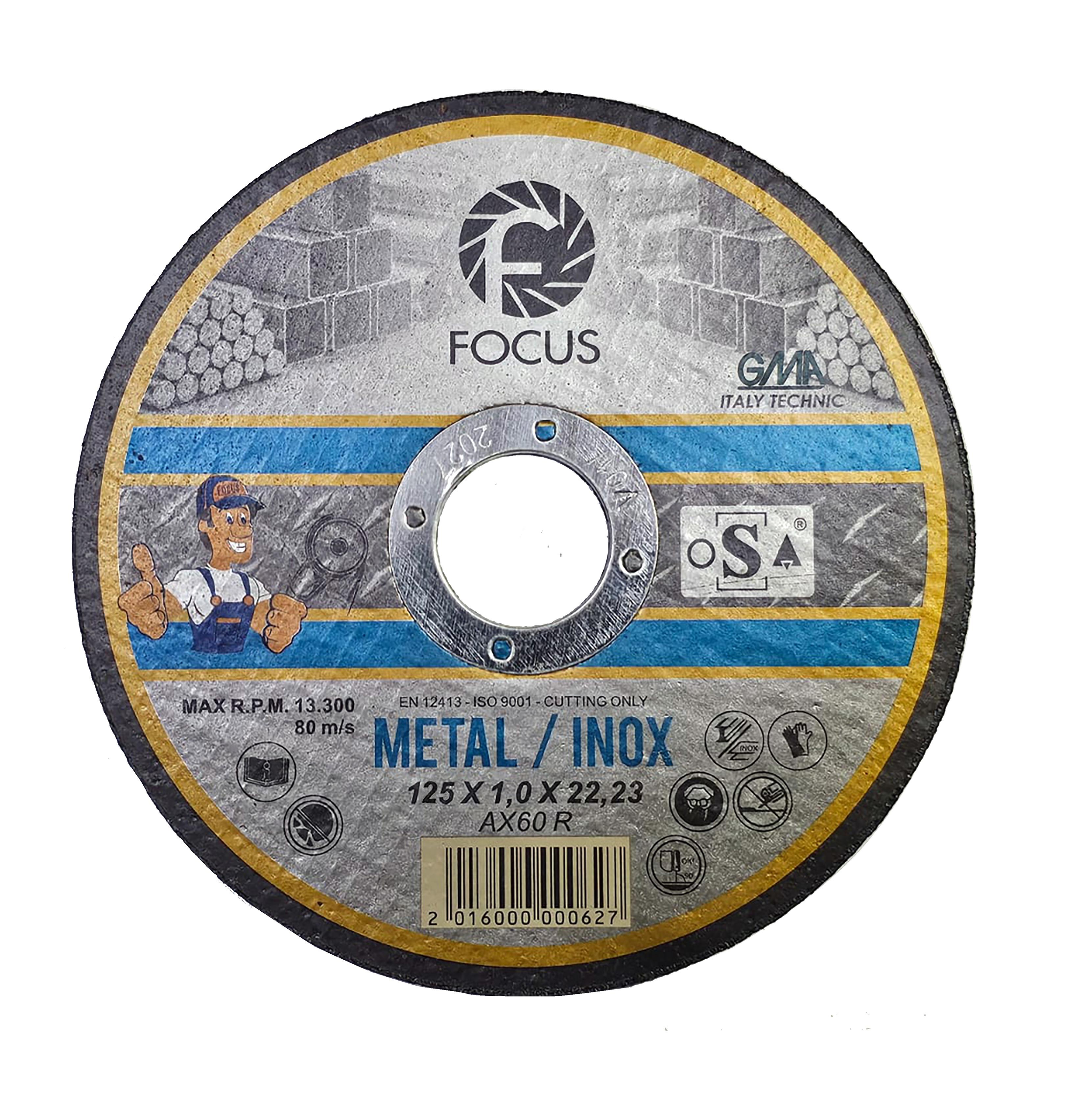 FOCUS ÇELİK KESME İNOX 125 X1.0 MM