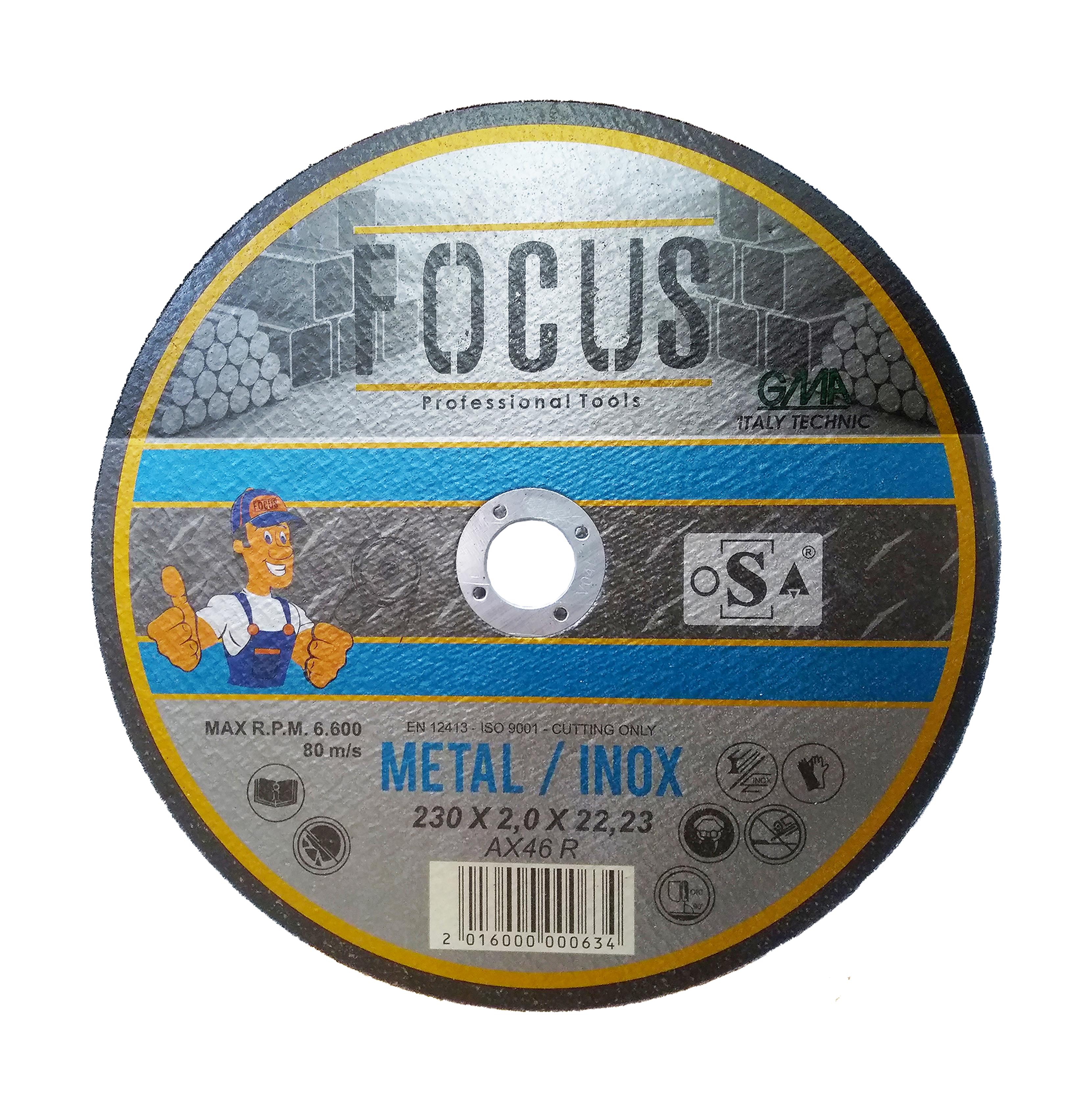 FOCUS ÇELİK KESME İNOX 230 X 2.0 MM