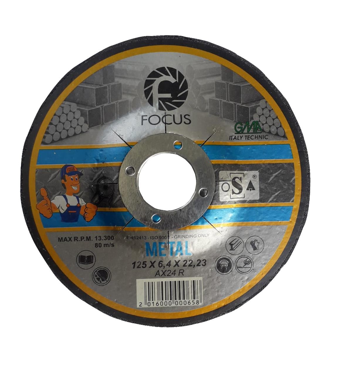 FOCUS DEMİR YEDİRME 125 X 6.4 MM    