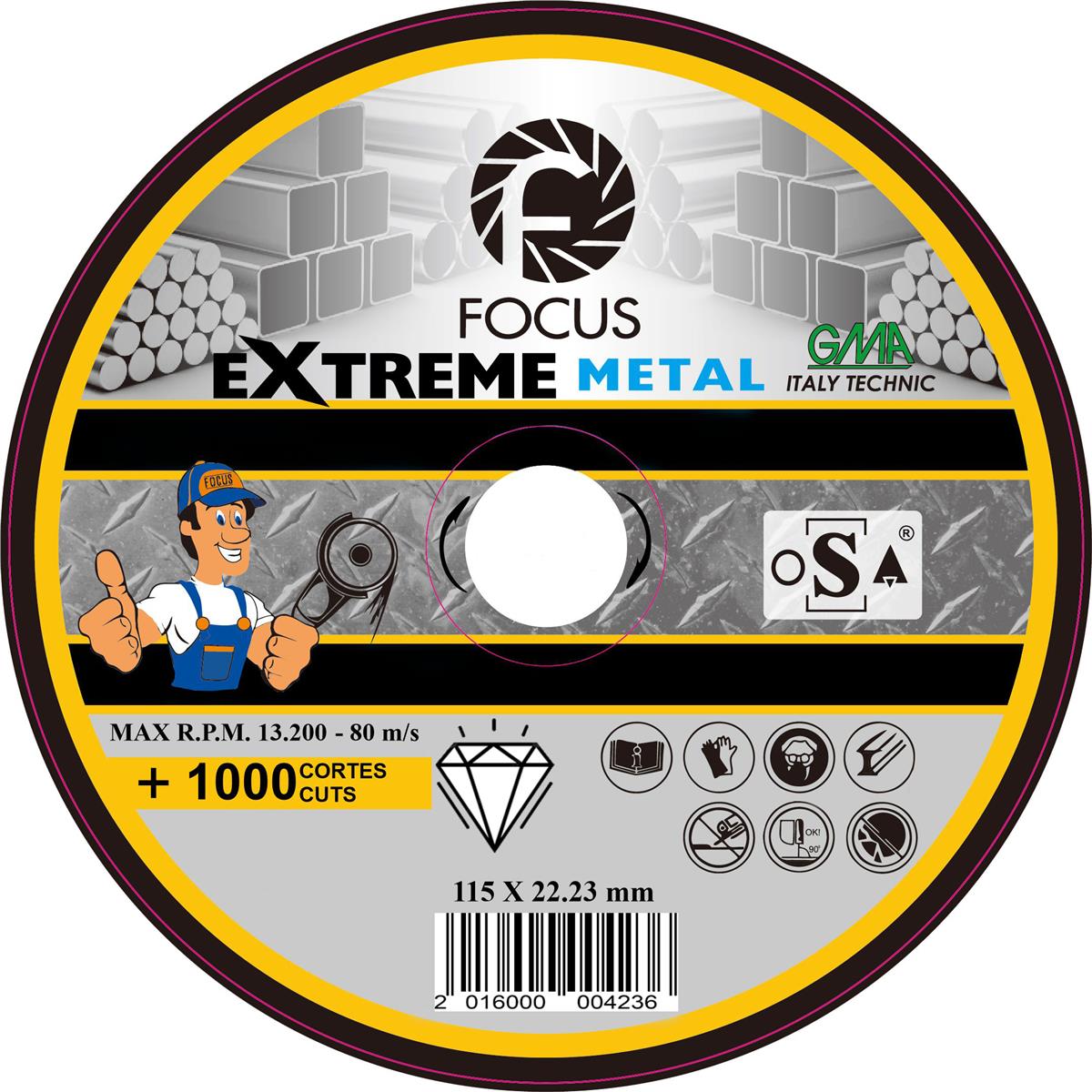 FOCUS EXTREME ELMAS METAL 115 MM 