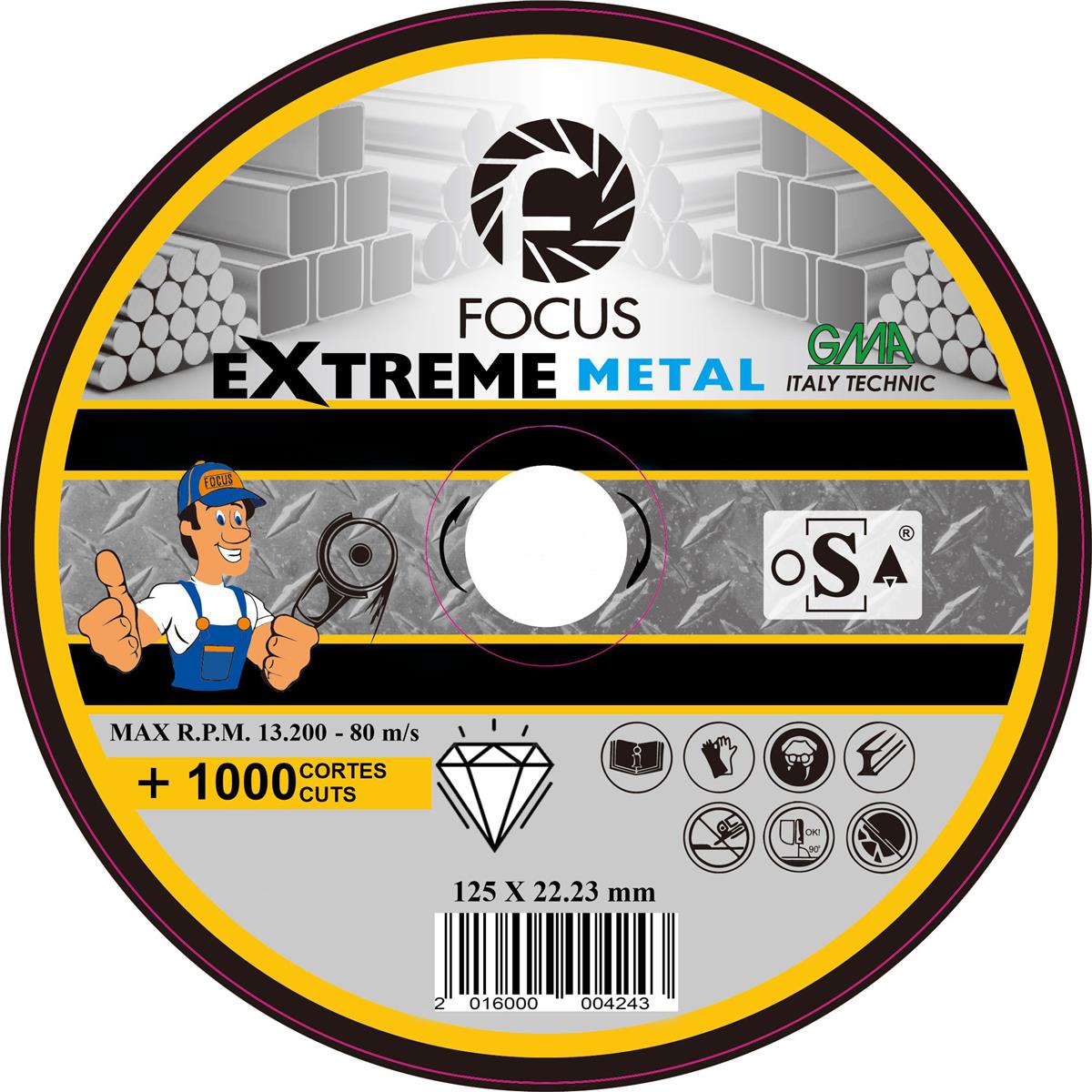 FOCUS EXTREME ELMAS METAL 125 MM