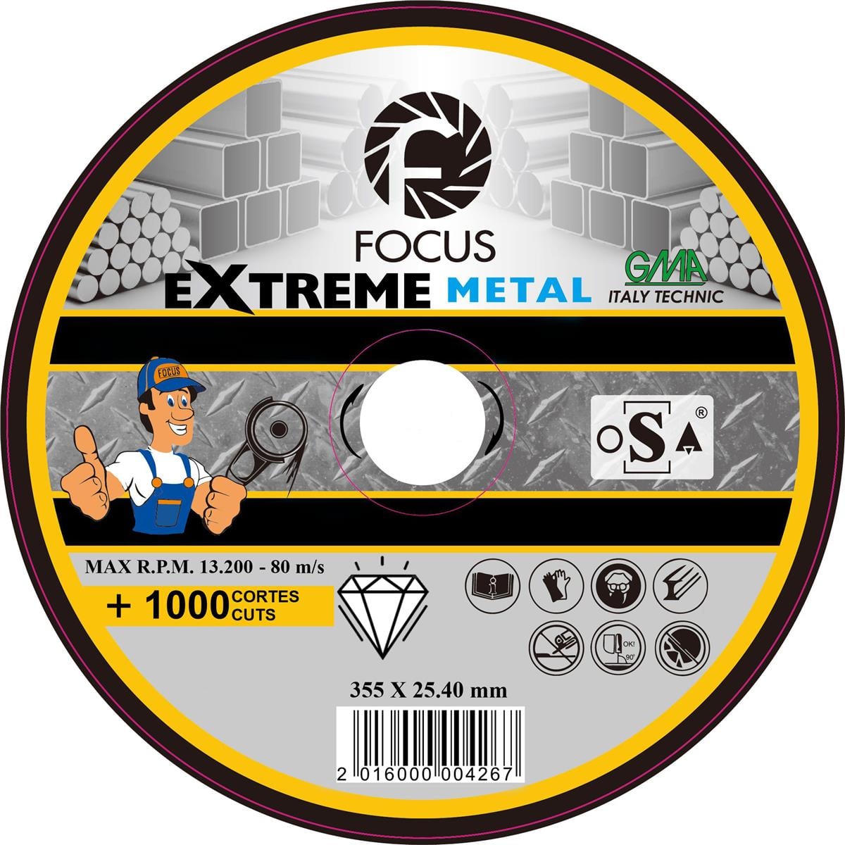 FOCUS EXTREME ELMAS METAL 355 MM