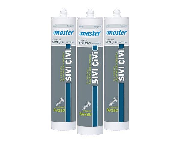 MASTER SIVI ÇİVİ SİLİKON ŞEFFAF     SV390