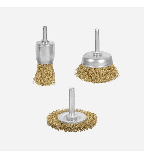 MATKABA TAK. TEL FIRÇA SETİ 3' LÜ WIRE BRUSH