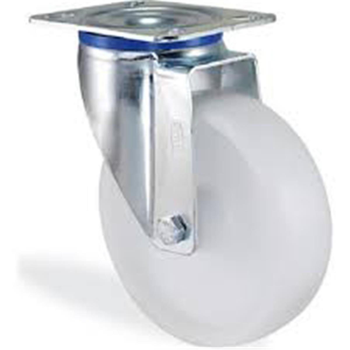 POLYEMİD TEKERLEK 125 DÖNER MERTSAN BEYAZ