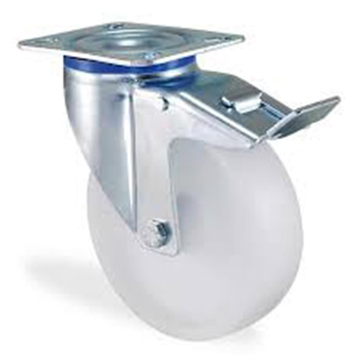 POLYEMİD TEKERLEK 125 FRENLİ MERTSAN BEYAZ