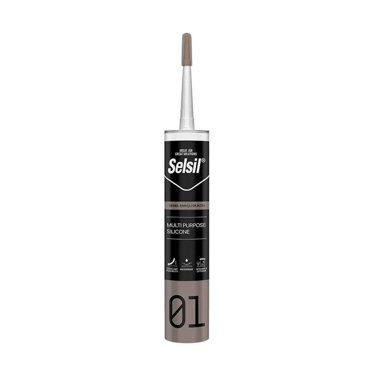 SELSİL SİLİKON 280 ML SİYAH