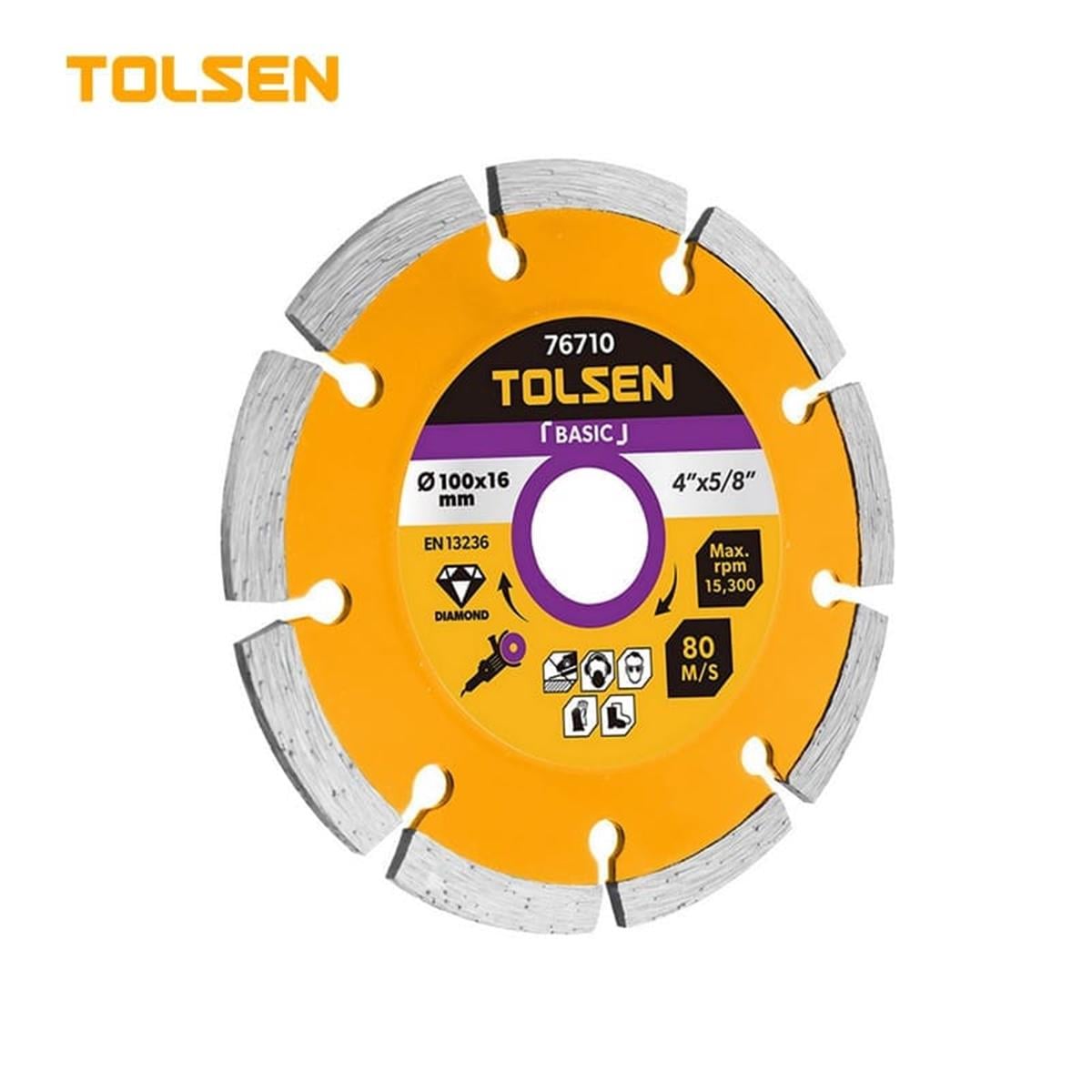 TOLSEN  ELMAS KESME 115 MM SEGMENTLİ