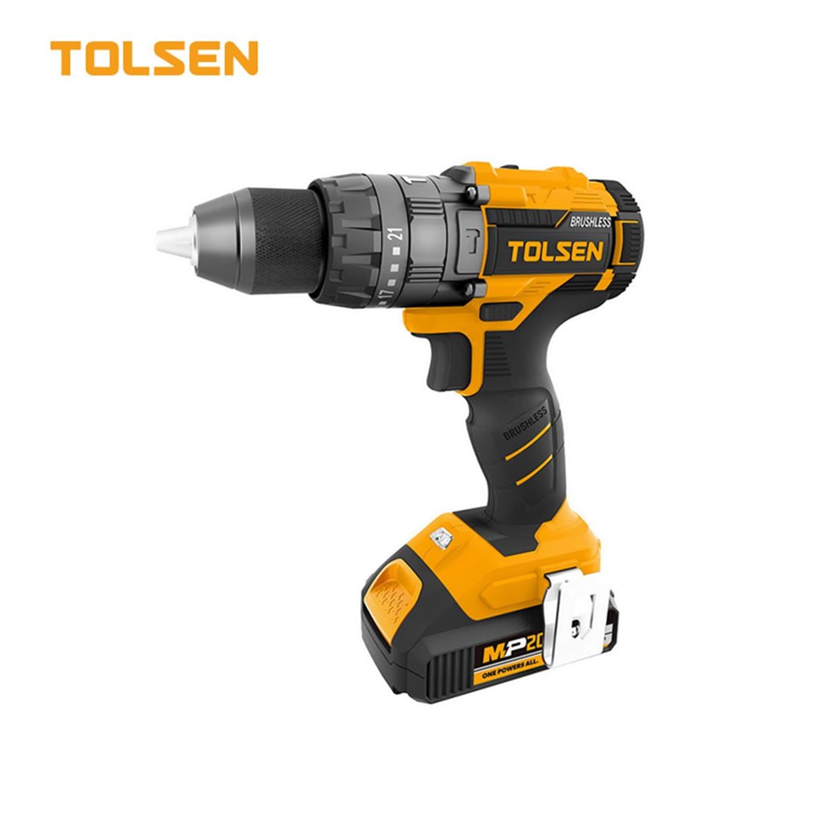TOLSEN MP20 PİLLİ MATKAP KÖMÜRSÜZ 58nm SET