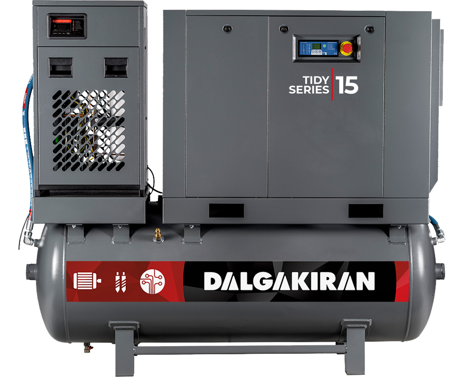 VİDALI HAVA KOMPRESÖRÜ TIDY 10 7.5 HP 500 LT
