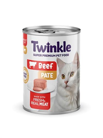 Twinkle Pate Sığır Etli Yetişkin Kedi Konservesi