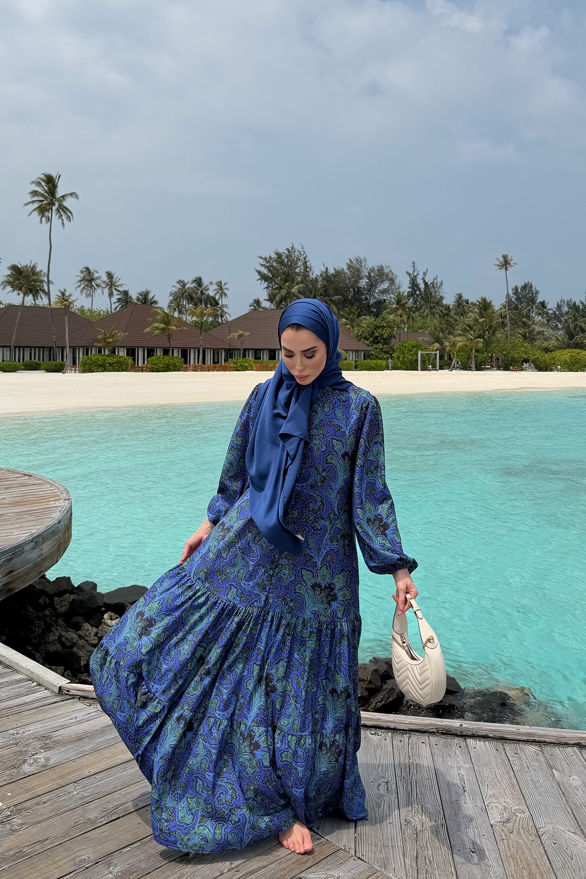 Bloom Serisi Elbise-Lacivert