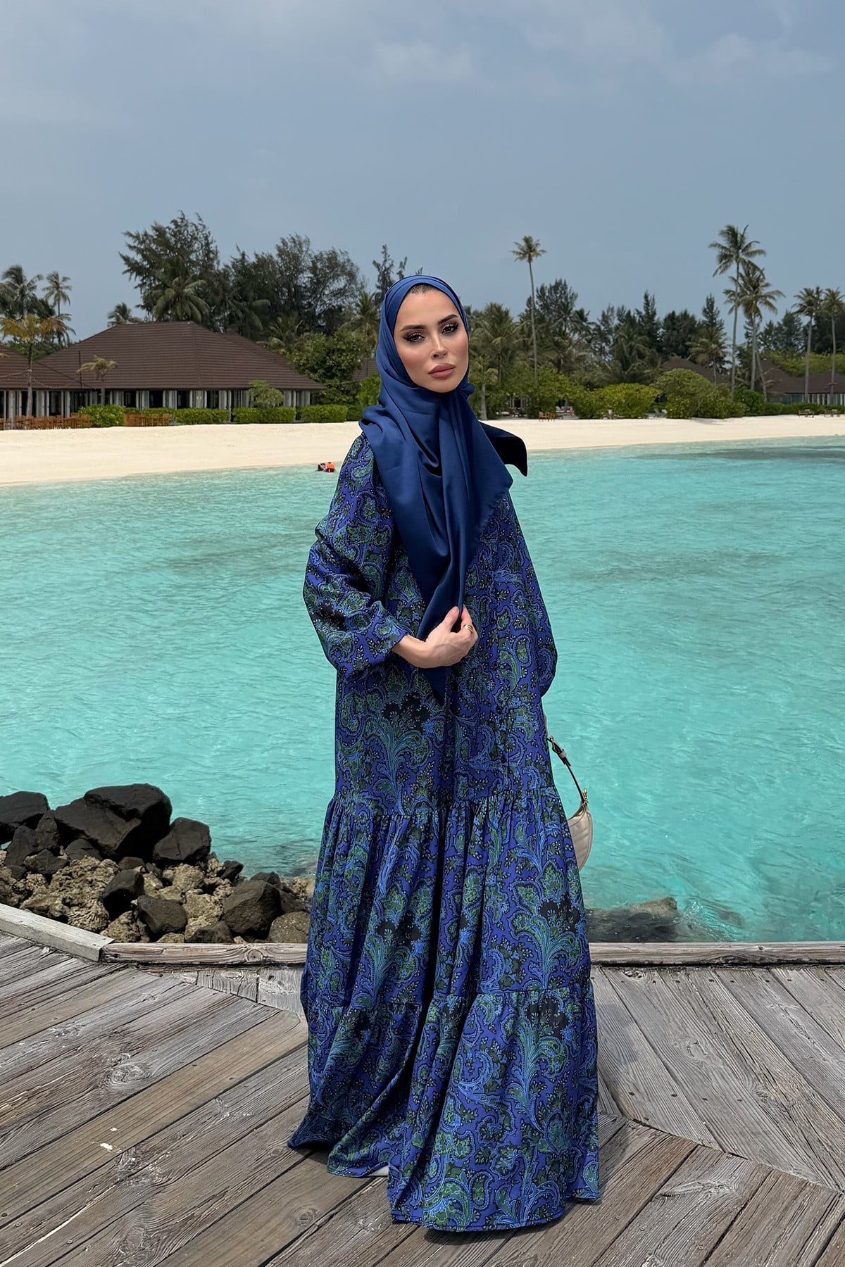 Bloom Serisi Elbise-Lacivert