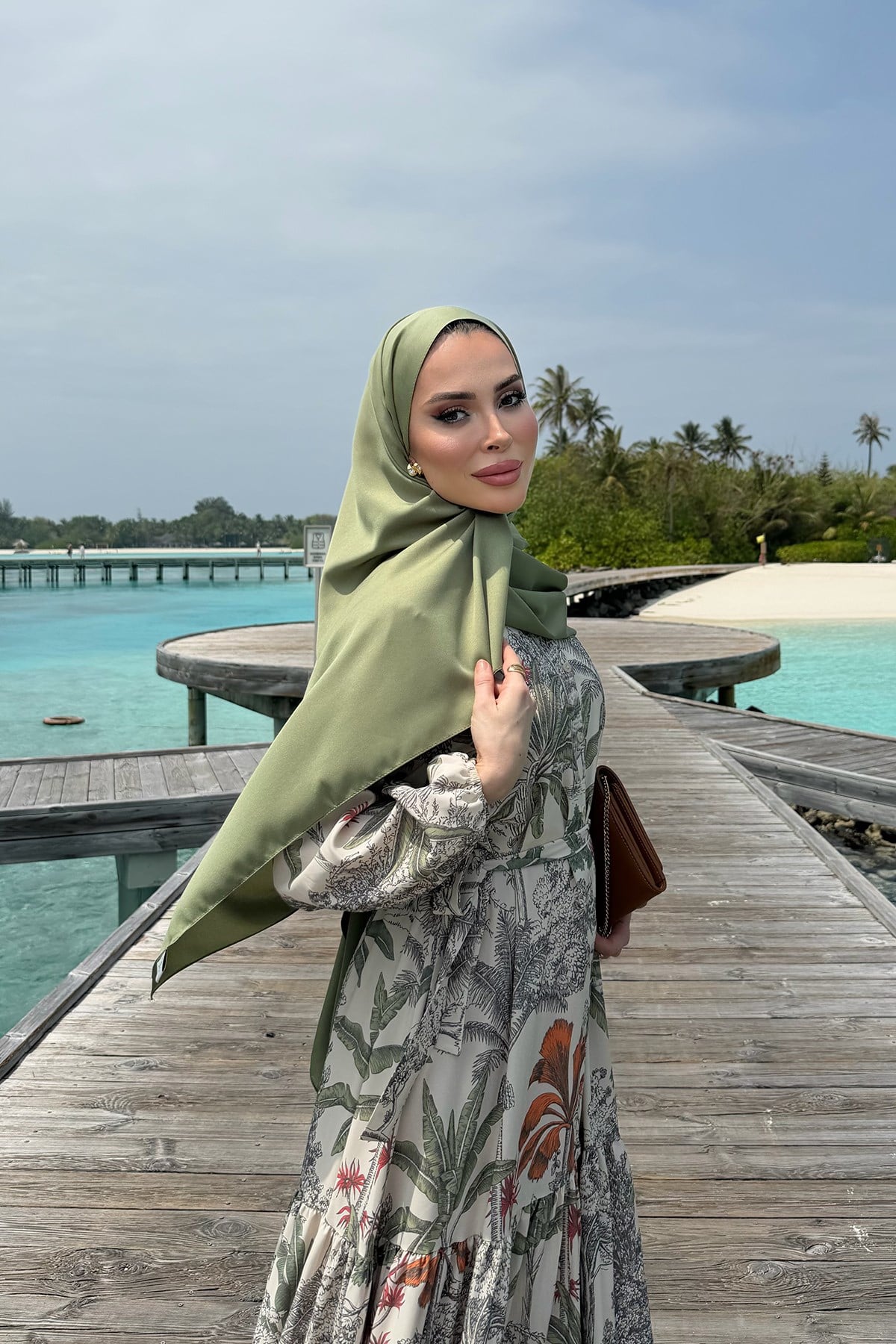 Bloom Serisi Elbise-Yeşil