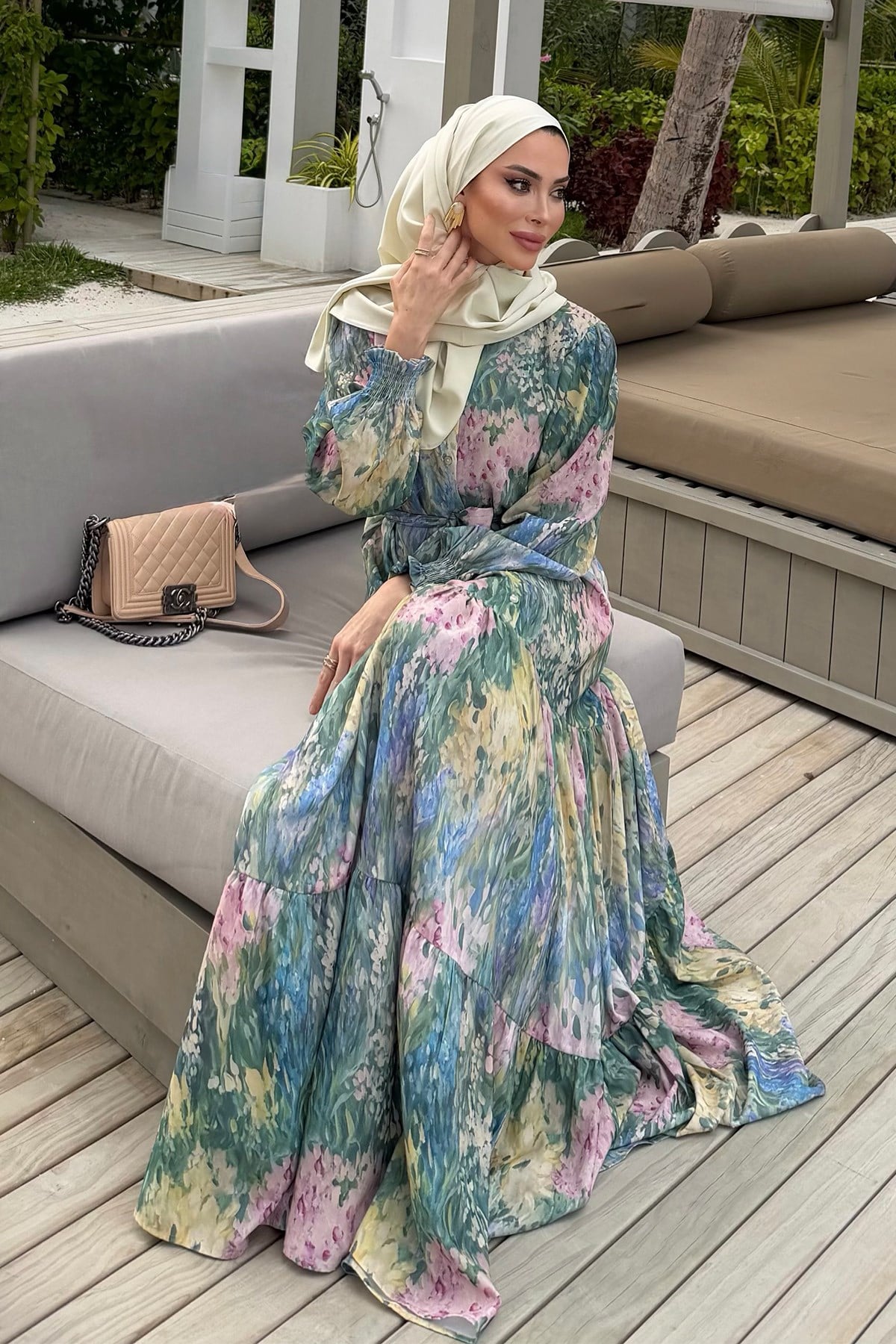 Gipeli Elbise-Yeşil