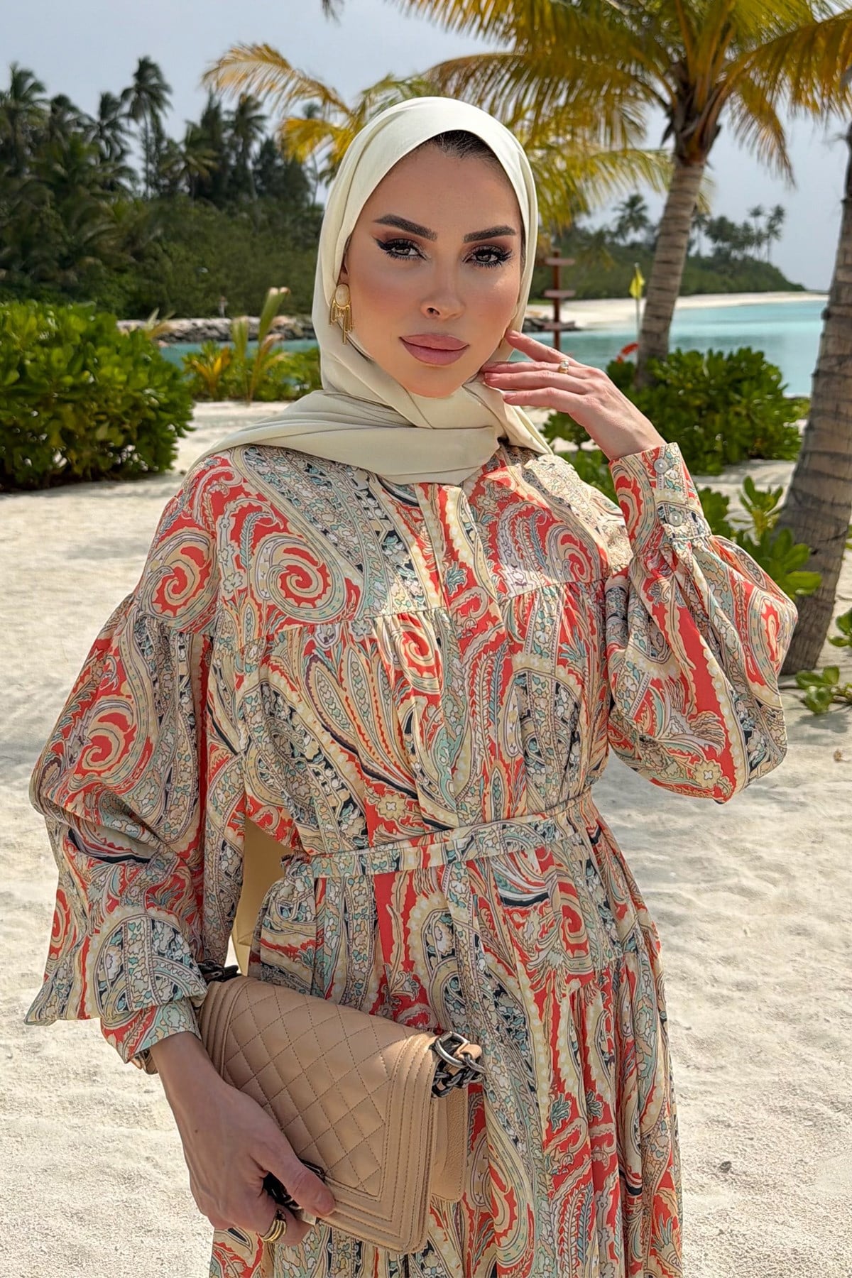 Marakeş Elbise-Oranj 