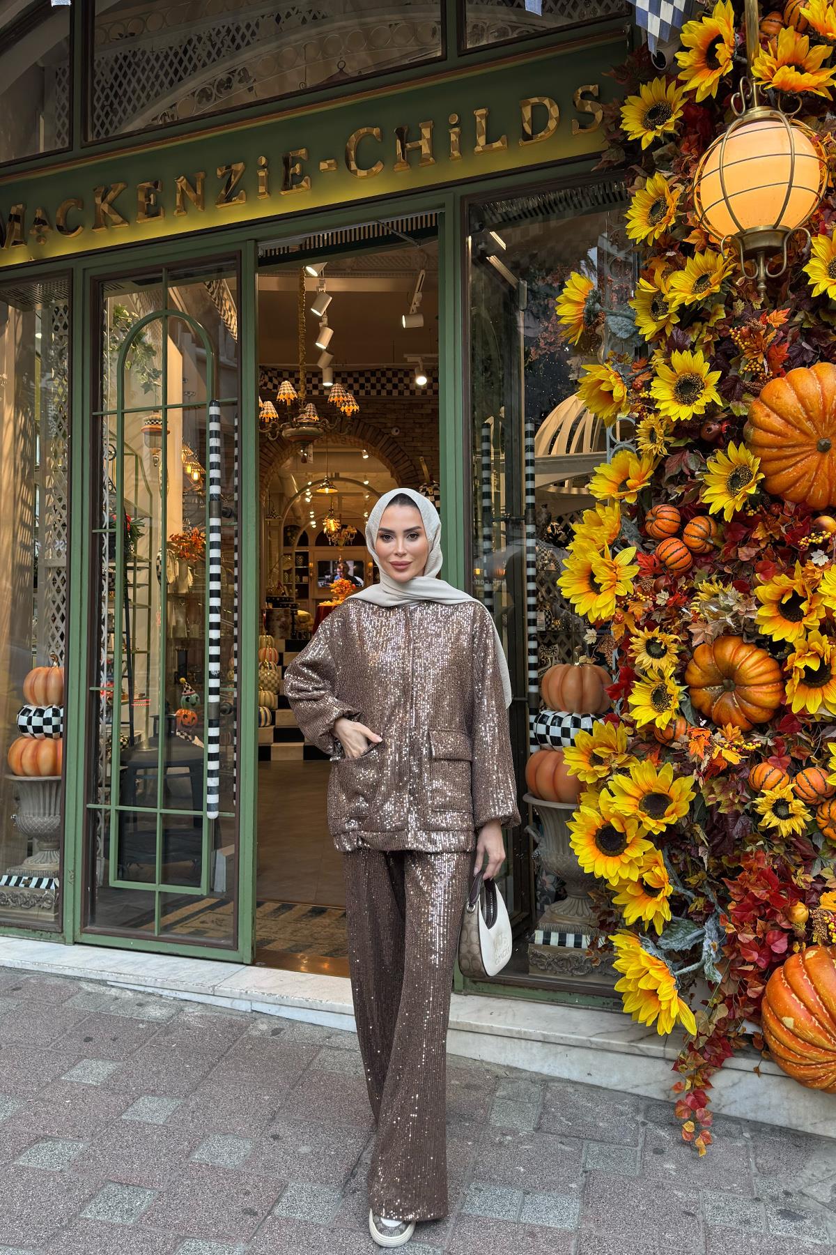 Pullu Bomber Ceket Vizon