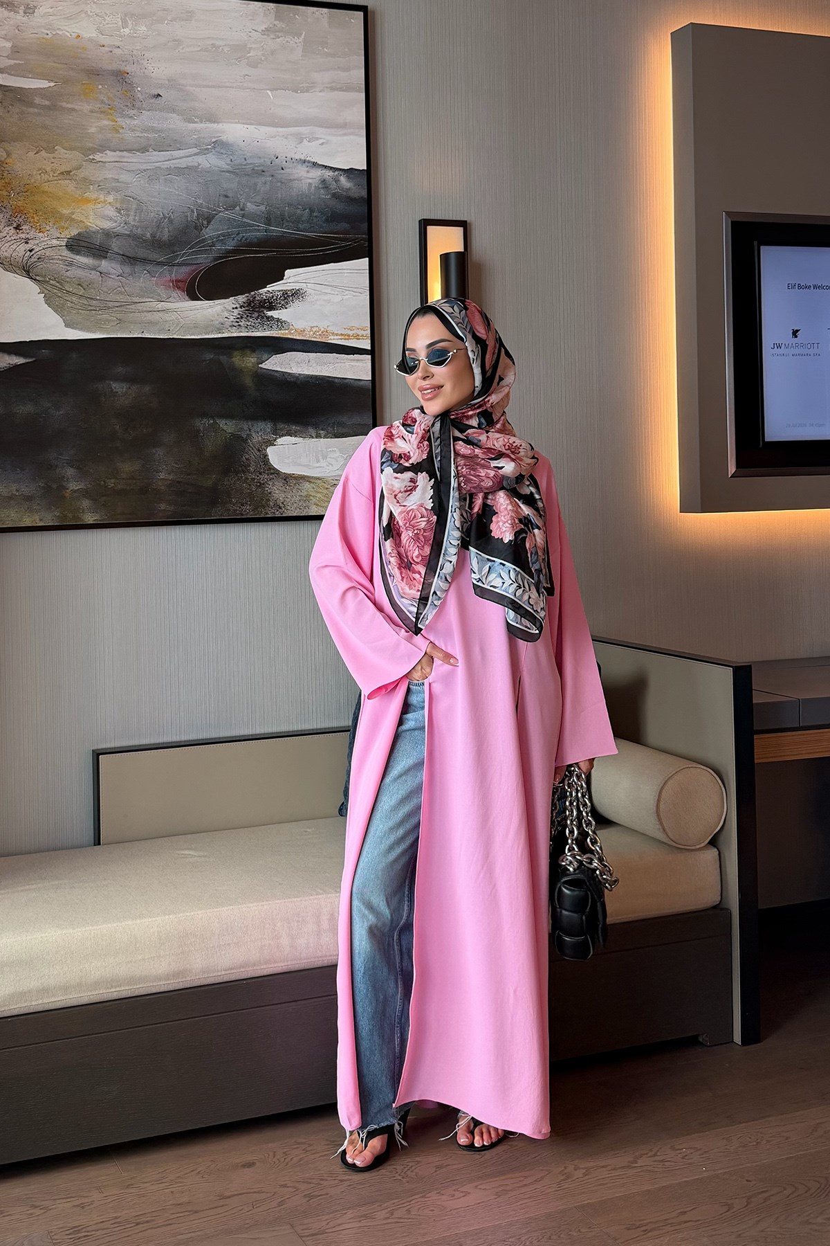 Yırtmaçlı Tunik Pembe