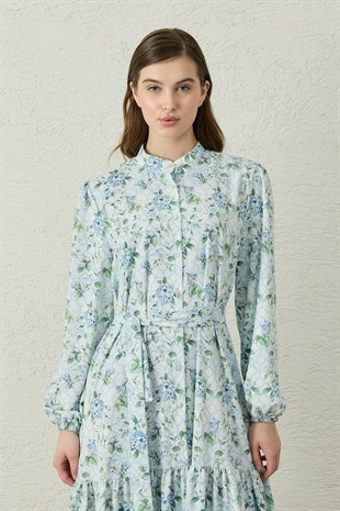 Bloom Serisi Elbise-Bebe Mavi