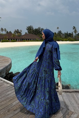 Bloom Serisi Elbise-Lacivert