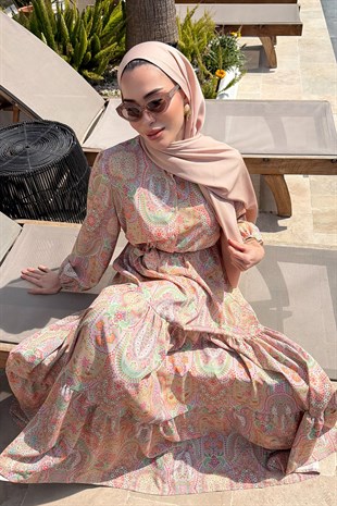 Bloom Serisi Elbise-Oranj