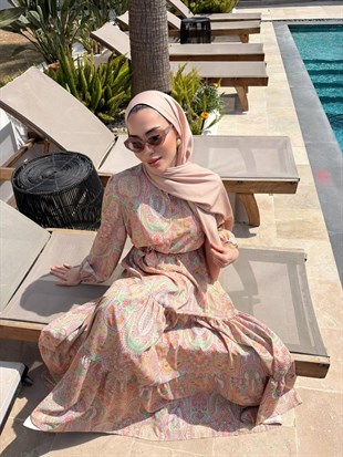 Bloom Serisi Elbise-Oranj